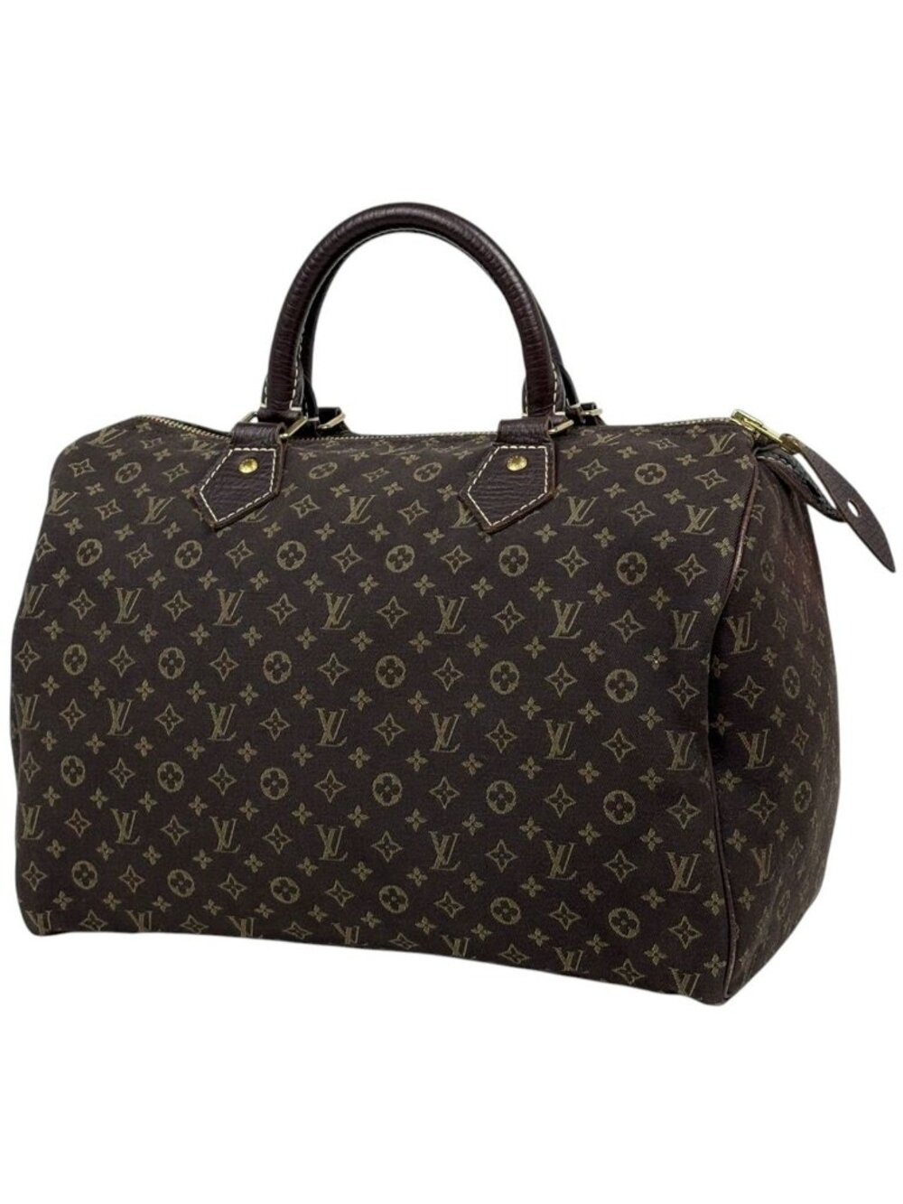 Louis Vuitton Speedy 30 Boston Bag Monogram Mini Lin Ebene